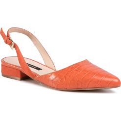 Sandały GINO ROSSI - A45294-02 Dark Orange. Pomarańczowe klapki damskie Gino Rossi, bez wzorów, ze skóry, bez obcasa, na obcasie. Za 259,99 zł.