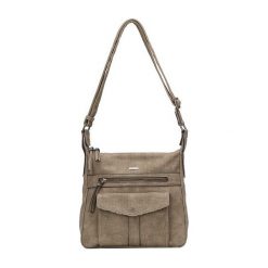 Tamaris Adriana Hobo Bag S 2650191-701 Khaki. Brązowe torebki klasyczne damskie Tamaris, bez wzorów, eleganckie, bez dodatków. W wyprzedaży za 201,00 zł.