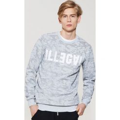 Bluza z napisem - Szary. Szare bluzy męskie rozpinane marki House, l, z napisami. Za 79,99 zł.