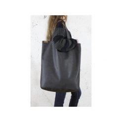 Mega Shopper bag grafitowa torba oversize Vegan. Szare torby damskie na zakupy marki Hairoo, w paski. Za 185,00 zł.