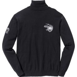 Golfy męskie: Sweter z golfem Regular Fit bonprix czarny