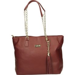 Torba - 107-102-M S B. Żółte torebki klasyczne damskie marki Venezia, ze skóry. Za 219,00 zł.