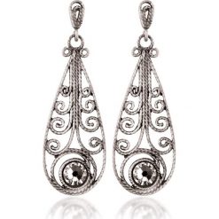 Kolczyki damskie: PROMOCJA Kolczyki Srebrne – srebro 800, Swarovski
