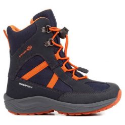 Geox Buty Zimowe Chłopięce New Alaska 28 Niebiesko-Pomarańczowe. Pomarańczowe buty chłopięce zimowe marki Geox, z wełny. Za 329,00 zł.