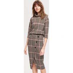 Bluza z golfem - Brązowy. Pomarańczowe bluzy damskie Reserved, s, bez wzorów, bez rękawów, bez kaptura. Za 89,99 zł.