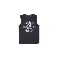 T-shirt bez rękawów męski z printem. Czarne t-shirty męskie TXM, m, bez wzorów, bez kołnierzyka. Za 19,99 zł.