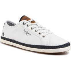 Espadryle PEPE JEANS - Maui Basic PMS10280 White 800. Białe espadryle męskie Pepe Jeans, bez wzorów, z jeansu. W wyprzedaży za 199,00 zł.