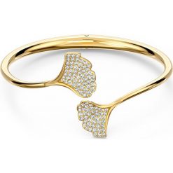 Swarovski - Bransoletka Stunning Ginko. Żółte bransoletki damskie Swarovski, z materiału, z kryształem, metalowe. Za 549,90 zł.