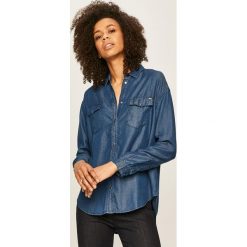 Pepe Jeans - Koszula Mavis. Niebieskie bluzki damskie Pepe Jeans, na co dzień, s, bez wzorów, z jeansu, klasyczne, z klasycznym kołnierzykiem, z długim rękawem. Za 359,90 zł.