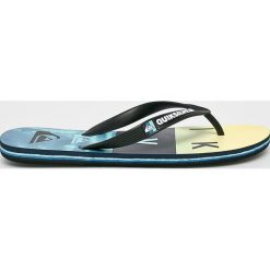 Quiksilver - Japonki. Czarne kapcie męskie Quiksilver, bez wzorów, z gumy. W wyprzedaży za 59,90 zł.