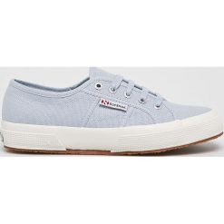 Superga - Tenisówki. Niebieskie trampki i tenisówki damskie Superga, bez wzorów, z gumy, na sznurówki. Za 249,90 zł.