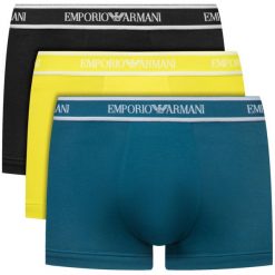Komplet 3 par bokserek Emporio Armani Underwear 111357 0P717 08960. Bokserki męskie Emporio Armani Underwear, bez wzorów, z elastanu. Za 219,00 zł.