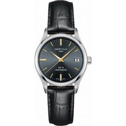 RABAT ZEGAREK CERTINA DS-8 LADY COSC CHRONOMETER C033.251.16.351.01. Czarne zegarki damskie marki CERTINA, ze stali. W wyprzedaży za 1355,20 zł.