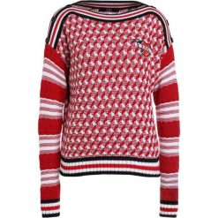 KARL LAGERFELD CAPTAIN CARL Sweter poppy red. Czerwone swetry klasyczne damskie KARL LAGERFELD, xl, z bawełny. W wyprzedaży za 521,55 zł.