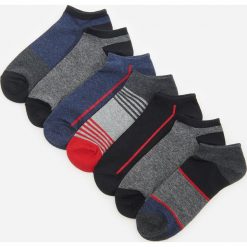 Skarpety stopki z bawełną 7 pack - Szary. Szare skarpetki męskie Reserved, bez wzorów, z bawełny. Za 39,99 zł.