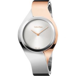 Calvin Klein Sense Zegarek Srebrny. Szare zegarki damskie Calvin Klein, srebrne. Za 1506,95 zł.