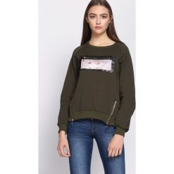 Bluzy damskie: Ciemnozielona Bluza I'm A Liar