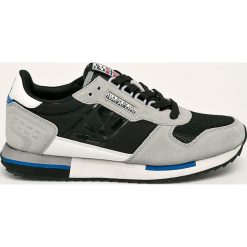 Napapijri - Buty. Szare sneakersy męskie Napapijri, ze skóry, na sznurówki. W wyprzedaży za 379,90 zł.