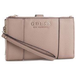 Guess Portfel Beżowy Damski. Brązowe portfele damskie marki Guess, z aplikacjami. Za 269,00 zł.