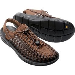 Sandały męskie: Keen Sandały męskie UNEEK LEATHER kolor Bison/Black r. 44 (UNEEKLTH-MN-BIBK)