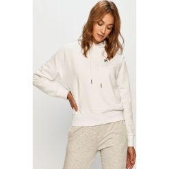 Fila - Bluza. Białe bluzy damskie Fila, s, z aplikacjami, z bawełny, bez rękawów, z kapturem. Za 299,90 zł.