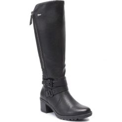 Kozaki GO SOFT - 9717-18808B-15R Black. Czarne kozaki damskie GO SOFT, ze skóry ekologicznej, bez obcasa, bez zapięcia. Za 249,99 zł.