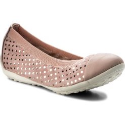 Baleriny GEOX - J Piuma Bal A J82B0A 007BC C8011 M Rose. Różowe baleriny damskie marki Geox, z zamszu, na płaskiej podeszwie. W wyprzedaży za 199,00 zł.