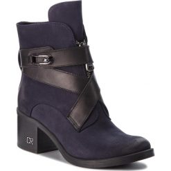 Botki CARINII - B4053 K59-E50-PSK-861. Niebieskie buty zimowe damskie marki Carinii, z materiału. Za 439,00 zł.