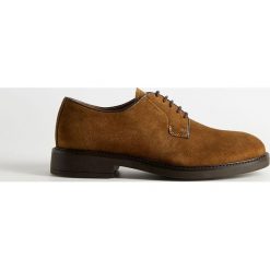 Mango Man - Półbuty skórzane LEOLIGHT. Pomarańczowe mokasyny męskie Mango Man, ze skóry, casualowe, z okrągłym noskiem. Za 299,90 zł.