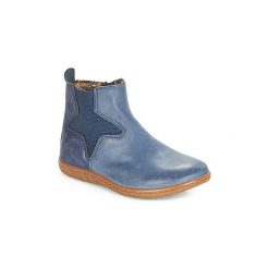 Kozaki Dziecko Kickers VERMILLON. Niebieskie kozaki dziewczęce marki Kickers. Za 272,30 zł.