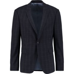Marynarki męskie: Topman CHECK ULTRA MUSCLE FIT Marynarka garniturowa dark blue