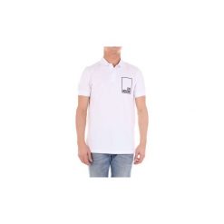 Koszulki polo z krótkim rękawem Love Moschino M830411E1809. Białe koszulki męskie Love Moschino, xl, bez wzorów, z krótkim rękawem. Za 261,51 zł.