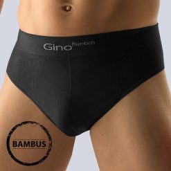 Slipy Bambo wysokie Black. Czarne slipy męskie GINO, m, bez wzorów. Za 33,99 zł.