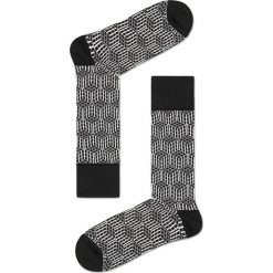 Happy Socks - Skarpety. Czarne skarpetki męskie Happy Socks, bez wzorów, z elastanu. W wyprzedaży za 59,90 zł.