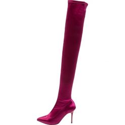 Buty zimowe damskie: Office KISS AND TELL Kozaki na obcasie berry