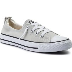 Trampki CONVERSE - Ct Shoreline Slip 537082C Cloud Gray 1. Szare półbuty damskie Converse, bez wzorów, z gumy, bez zapięcia. Za 199,99 zł.