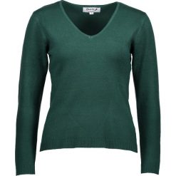 Sweter w kolorze ciemnozielonym. Zielone swetry damskie marki Cashmere & Jackets, s, bez wzorów, z kaszmiru, bez rękawów, bez kaptura. W wyprzedaży za 137,95 zł.