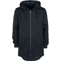 Bluzy męskie: Forplay Vokuhila Sweat Parka Bluza z kapturem rozpinana czarny