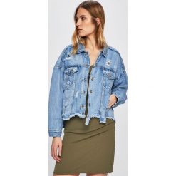 Answear - Kurtka. Niebieskie kurtki damskie ANSWEAR, s, bez wzorów, z bawełny, krótkie. Za 169,90 zł.