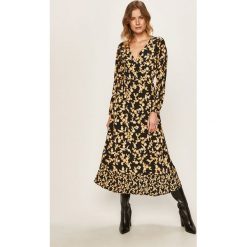 Only - Sukienka. Niebieskie sukienki damskie ONLY, na co dzień, l, bez wzorów, z poliesteru, casualowe, bez kołnierzyka, z długim rękawem, długie, midi, rozkloszowane. W wyprzedaży za 139,90 zł.