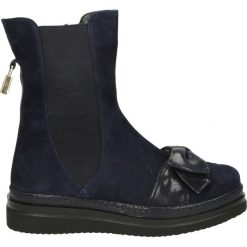 Botki - 63606 217-211. Czarne botki damskie skórzane marki Venezia. Za 299,00 zł.