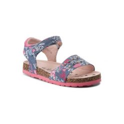 NELLI BLU CM170817-48 Niebieski. Niebieskie sandały dziewczęce Nelli Blu, ze skóry ekologicznej, bez zapięcia. Za 59,99 zł.