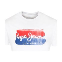 T- shirt Pepe Jeans. Koszulki męskie na lato, xl, bez wzorów, z jeansu, bez kołnierzyka. Za 139,00 zł.