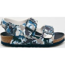 Birkenstock - Sandały dziecięce Milano. Niebieskie sandały chłopięce Birkenstock, ze skóry, na klamry. Za 219,90 zł.