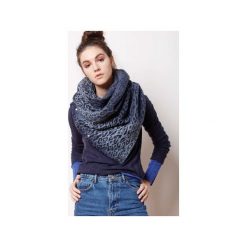 Wełniany Zapinany Szal Komin PREZENT. Niebieskie szaliki damskie CADOaccessories, na zimę, z dresówki. Za 159,00 zł.