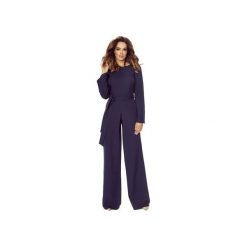 Elegancki kombinezon z kopertowym tyłem. Niebieskie kombinezony damskie Bird, s, bez wzorów, eleganckie, bez kołnierzyka, bez rękawów. Za 430,00 zł.