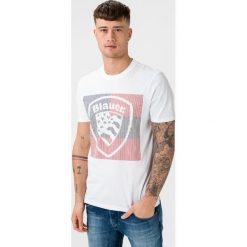 Blauer Shield Koszulka Biały. Białe podkoszulki męskie Blauer, m, z nadrukiem, z bawełny, z krótkim rękawem. Za 223,95 zł.