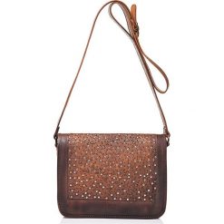 Torebki klasyczne damskie: Skórzana torebka w kolorze brązowym – 26,5 x 19 x 8 cm