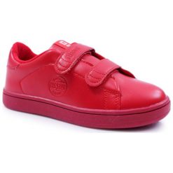 Dziecięce Trampki Big Star Na Rzepy Czerwone DD374030. Czerwone trampki dziewczęce Tagless, bez wzorów, na rzepy. Za 109,90 zł.