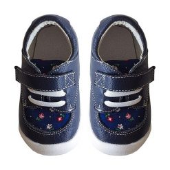 Buciki niemowlęce: Skórzane buty w kolorze granatowym do nauki chodzenia